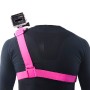 Light Weight Special Sports DV Chest Belt for GoPro Hero11 Black / HERO10 Black / HERO9 Black / HERO8 Black / HERO7 /6 /5 /5 Session /4 Session /4 /3+ /3 /2 /1, Insta360 ONE R, DJI Osmo Action and Other Action Cameras(Magenta)