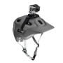 Puluz Mount cinghia del casco regolabile per GoPro Hero11 Black /Hero10 Black /Hero9 Black /Hero8 Black /Hero7 /6/5/5 Sessione /4 Sessione /4/3+ /3/2/1, Insta360 One R, Dji Osmo Action e Altre fotocamere d'azione