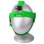 Neopine GHS-2 Cámara de acción ajustable correa para la cabeza fija para GoPro Hero10 Black /Hero9 Black /Hero8 Black /Hero7 /6/5/5 Session /4 Session /4/3+ /3 /2 /1, Insta360 One R, DJI OSMO Acción y otra cámara de acción (verde)