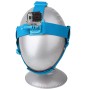 Неопін GHS-2 Регульована екшн-камера фіксований ремінь голови для GoPro Hero10 Black /Hero9 Black /Hero8 Black /Hero7 /6/5/5 сеанси /4 сеанс /4 /3+ /3/2/1, Insta360 One R, Dji Osmo Дія та інша камера дій (синій)