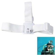 ST-24 Anti-skid Adjustable Elastic Head Strap Belt for GoPro Hero11 Black / HERO10 Black / HERO9 Black / HERO8 Black / HERO7 /6 /5 /5 Session /4 Session /4 /3+ /3 /2 /1, Insta360 ONE R, DJI Osmo Action and Other Action Cameras(White)