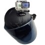 Monte del soporte de cámara de la cabeza de rotación de 360 ​​grados para GoPro Hero11 Black /Hero10 Negro /Hero9 Negro /Hero8 Negro /Hero7 /6/5/5 Session /4 Sesión /4/3+ /3 /2 /1, Insta360 One R, DJI OSMO Acción y otras cámaras de acción