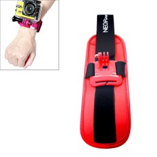 NEOpine Sports Diving Wrist Strap Mount Stabilizer 90 Degree Rotation for GoPro HERO6 /5 /5 Session /4 Session /4 /3+ /3 /2 /1, Xiaoyi and Other Action Cameras(Red)