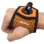 NEOPINE SEXY LEOPARD 360 degrés Rotation ARM CEINTROL / bracelet de poignet + Mont Connecter pour pour GoPro Hero9 Black / Hero8 Black / Hero7 / 6/5/5 Session / 4 Session / 4/3 + / 3/2/1 & Xiaomi Yi Sport Camera (Orange)