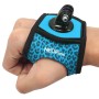 NEOPINE SEXY LEOPARD 360 degrés Rotation ARM CEINTROL / bracelet de poignet + Mont Connecter pour pour GoPro Hero9 Black / Hero8 Black / Hero7 / 6/5/5 Session / 4 Session / 4/3 + / 3/2/1 & Xiaomi Yi Sport Camera (Bleu)