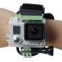 TMC HR177 חגורת קליפ הר כף היד עבור GoPro Hero4 /3+, אורך חגורה: 31 ס"מ (ירוק)