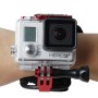 TMC HR177 חגורת קליפ הר כף היד עבור GoPro Hero4 /3+, אורך חגורה: 31 ס"מ (אדום)