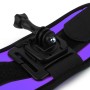 Neopine GWS-5 Sports Diving Strap Stabilizer Rotación de 360 ​​grados para GoPro Hero11 Black /Hero10 Black /Hero9 Black /Hero8 Black /Hero7 /6/5/5 Session /4 Session /4 /3+ /3 /2 /1, Insta360 One R, Dji Osmo Action y otras cámaras de acción (púrpura)