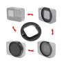 Puluz 52 mm Filtro de lente UV para GoPro Hero11 Black / Hero10 Black / Hero9 Negro, con anillo adaptador