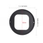 Puluz 52 mm CPL + UV Filtr obiektywu z pierścieniem adaptera do GoPro Hero11 Black / Hero10 Black / Hero9 Black (czarny)