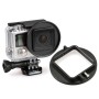 52 mm UV -objektiivi filtri adapter rõngas GoPro Hero 4 / 3+ Rig Cage Case kinnitamiseks (must)