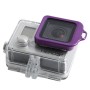 Hliníková šňůra čočka na hliníku se šroubovým ovladačem pro GoPro Hero4 / 3+ (fialová)