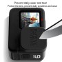 Ruigpro för GoPro Hero10 Black / Hero9 Black Soft Rubber Scratch Resistent Camera Lens Protective Cap Cover (Black)