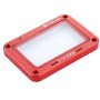 Puluz Aluminio Aley Flame + Protector de lente de vidrio templado para Sony RX0 / RX0 II, con tornillos y destornilladores (rojo)