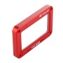 Puluz aluminiumlegering flamma + härdat glaslinsskydd för Sony RX0 / RX0 II, med skruvar och skruvmejslar (röd)
