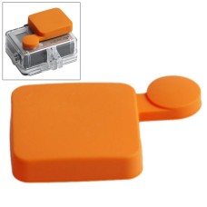 TMC obudowa silikonowa czapka soczewek do GoPro Hero4 /3+(pomarańczowy)