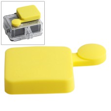 TMC Housing სილიკონის ობიექტივის ქუდი GoPro Hero4 /3+(ყვითელი)