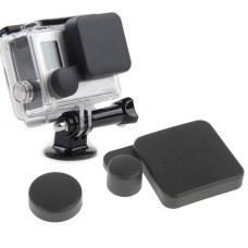Protective Camera Lens Cap Cover + Housing Case Cover Set for SJ4000 Sport Camera