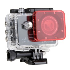 Filtro de lentes transparentes para SJCAM SJ5000 Sport Camera y SJ5000 WiFi y SJ5000+ Wifi Sport DV Action Camera (rosa)