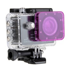 Filtro de lentes transparentes para SJCAM SJ5000 Sport Camera y SJ5000 Wifi y SJ5000+ Wifi Sport DV Action Camera (Purple)