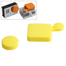 TMC csupasz testű lencse sapka + ház lencse sapka a GoPro Hero4 /3 + -hoz (sárga)