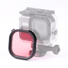 Fyrkantig bostad dykning färglinsfilter för GoPro Hero8 svart original vattentätt bostad (rosa)