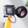 RuigPro pro GoPro HERO8 Profesionální 58mm 16x makro objektiv potápěčský filtr + ponorný pouzdro vodotěsné pouzdro s filtračním adaptérem a uzávěrem čočky