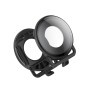 Cubierta protectora de vidrio protectora de protección para lentes para la cámara panorámica Insta360one R con marco (negro)
