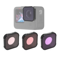 JSR KB Serie Diving (Red Magenta Pink) Filtro de lente de color para GoPro Hero10 Negro / Hero9 Negro