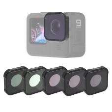 JSR KB -sarja MCUV+CPL+ND8+ND16+ND32 Lens -suodatin GoPro Hero10 Black / Hero9 Black
