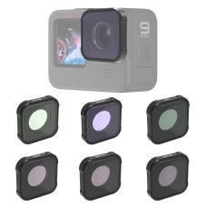 JSR KB -Serie Star+CPL+Nacht+Nd8+Nd16+Nd32 Objektivfilter für GoPro Hero10 Black / Hero9 Schwarz