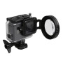 Pour GoPro Hero5 Sport Action Camera Professional 58mm 16x Macro Lens Filtre Close-Up With Lens Base & Adapter Ring & Lens Protection Cap et STRAP MAIN ANTI-LOST