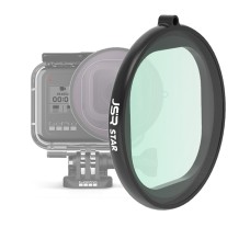 JSR Round Housing Star Effect Lens -suodatin GoPro Hero8 Musta
