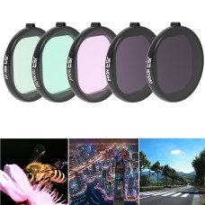 JSR Round Housing 5 i 1 UV+Night+ND1000+ND64+16x Macrom Lens Filter för GoPro Hero8