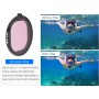 JSR ümmarguse korpuse sukeldumisvärvi läätse filter GoPro Hero8 must (roosa)