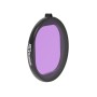 JSR okrągłe obudowa nurkowe filtr soczewki kolorów do GoPro Hero8 Black (fiolet)