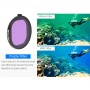 JSR okrągłe obudowa nurkowe filtr soczewki kolorów do GoPro Hero8 Black (fiolet)