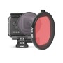 JSR Rundhusdykning Färgslinsfilter för GoPro Hero8 Black (röd)