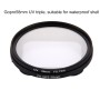 58mm 3 i 1 rund cirkel UV -linsfilter med lock för GoPro Hero7 Black /6/5
