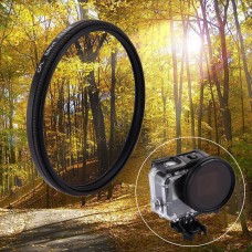 58 mm 3 v 1 kulatý kruh filtr čočky CPL s víčkem pro GoPro Hero7 Black /6/5