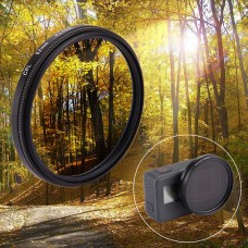 52mm 3 in 1 circolo rotondo filtro lente CPL con cappuccio per GoPro Hero7 Black /6/5