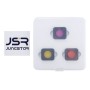 3-s 1 klõpsuga punane / kollane / lilla värv läätse filter GoPro Hero6 / 5 jaoks