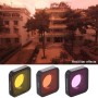 3 w 1 Snap-on czerwony / żółty / fioletowy filtr soczewki kolorów dla GoPro Hero6 / 5