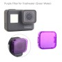 6 in 1 GoPro Hero5 Sport Action Camera Professional -värinen linssisuodatin (punainen + keltainen + violetti + vaaleanpunainen + oranssi + harmaa)