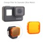 6 in 1 per il filtro per lenti colorati professionista della telecamera azione sport GoPro (rosso + giallo + viola + rosa + arancione + grigio)