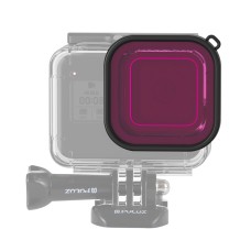 Puluz Square Housing Diving Color Lens Filtre pour GoPro Hero8 Black (violet)