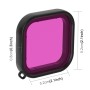 Puluz Square Housing Diving Color Lens Filtre pour GoPro Hero8 Black (violet)