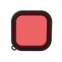 PULUZ Square Housing Diving Color Lens Filter for GoPro HERO8 Black(Red)
