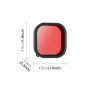 Per GoPro Hero11 Black / Hero10 Black / Hero9 Black Puluz Square Housing Discing Color Filter (Pink)