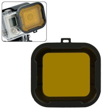 Polar Pro Aqua Cube Snap-On Filtro de carcasa de buceo para GoPro Hero4 /3+(amarillo)
